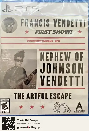 The Artful Escape PlayStation 5, NTSC box front