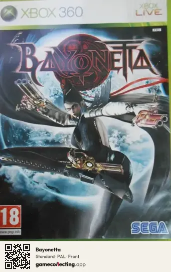 Bayonetta Xbox 360, PAL box front