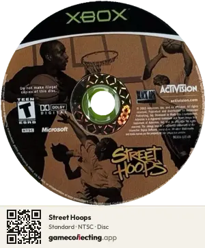 Street Hoops Xbox, NTSC disc