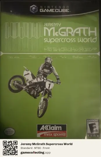 Jeremy McGrath Supercross World Nintendo GameCube, NTSC box front