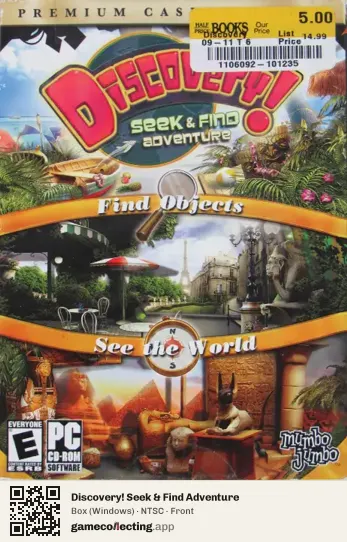 Discovery! Seek & Find Adventure Computer, NTSC box front