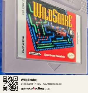 WildSnake Game Boy, NTSC cartridge label