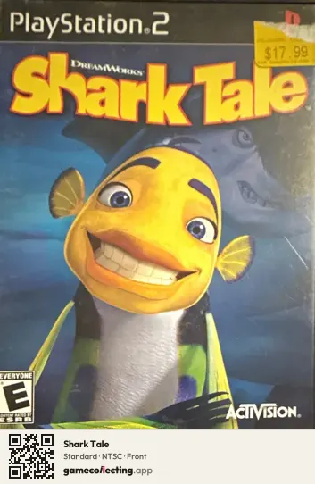 Shark Tale PlayStation 2, NTSC box front