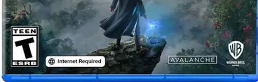 Hogwarts Legacy, the ESRB box on its front