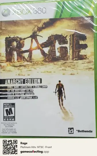 Rage Xbox 360, NTSC box front