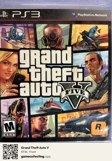 Grand Theft Auto V PlayStation 3, NTSC box front