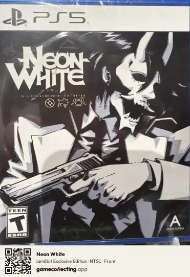 Neon White PlayStation 5, NTSC box front
