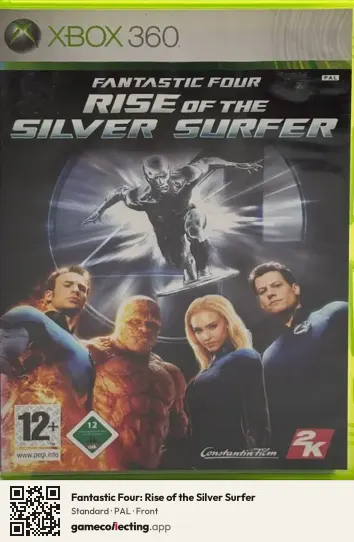Fantastic Four: Rise of the Silver Surfer Xbox 360, PAL box front