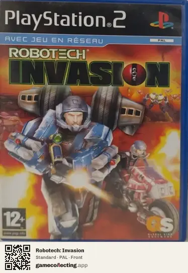 Robotech: Invasion PlayStation 2, PAL box front