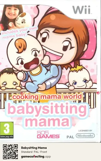 Babysitting Mama Nintendo Wii, PAL box front