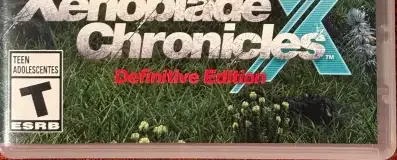 Xenoblade Chronicles X: Definitive Edition, the ESRB box on its front