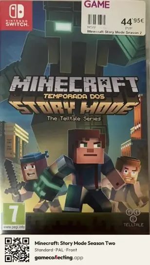 Minecraft: Story Mode Season Two Nintendo Switch, PAL box front