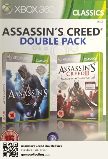 Assassin's Creed Double Pack Xbox 360, PAL box front