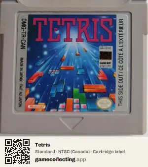 Tetris Game Boy, NTSC cartridge label
