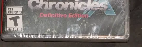 Xenoblade Chronicles X: Definitive Edition, the ESRB box on its front