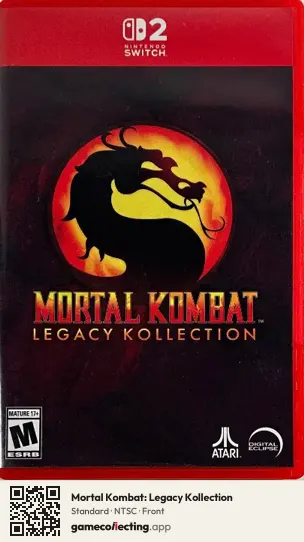 Mortal Kombat: Legacy Kollection Nintendo Switch 2, NTSC box front