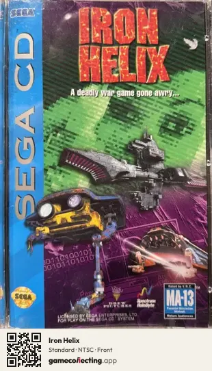 Iron Helix Sega Mega-CD / Sega CD, NTSC box front