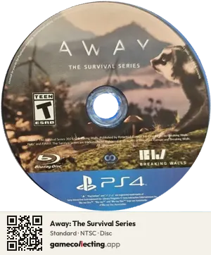 Away: The Survival Series PlayStation 4, NTSC disc
