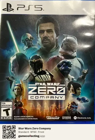 Star Wars Zero Company PlayStation 5, NTSC box front
