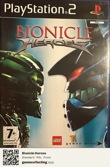 Bionicle Heroes PlayStation 2, PAL box front