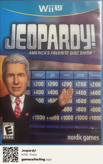 Jeopardy! Nintendo Wii U, NTSC box front
