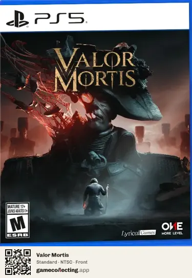Valor Mortis PlayStation 5, NTSC box front