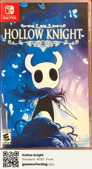 Hollow Knight Nintendo Switch, NTSC box front