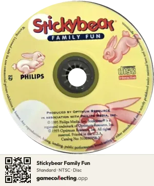 Stickybear Family Fun Philips CD-i, NTSC disc
