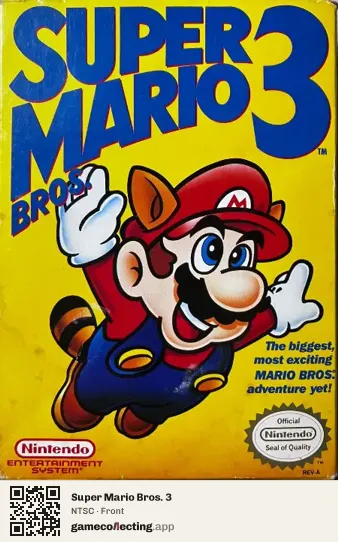Super Mario Bros. 3 Nintendo Entertainment System, NTSC box front
