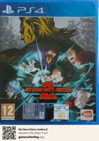 My Hero One's Justice 2 PlayStation 4, Italy box front