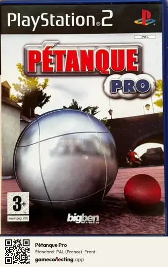 Pétanque Pro PlayStation 2, France box front