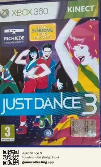 Just Dance 3 Xbox 360, Italy box front