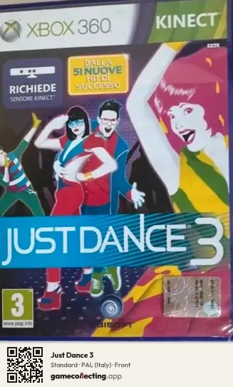 Just Dance 3 Xbox 360, Italy box front