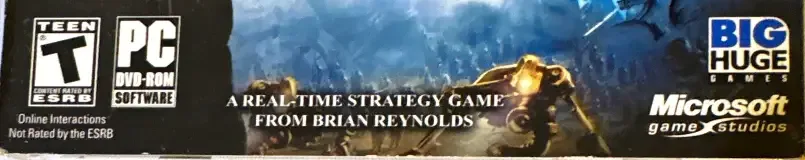Rise of Nations: Rise of Legends, the ESRB box on its front