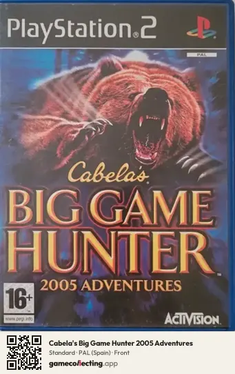 Cabela's Big Game Hunter 2005 Adventures PlayStation 2, Spain box front