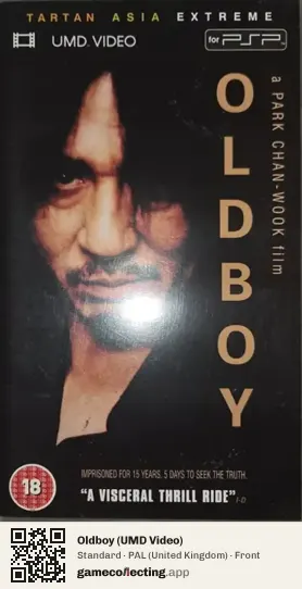 Oldboy (UMD Video) PlayStation Portable, United Kingdom box front