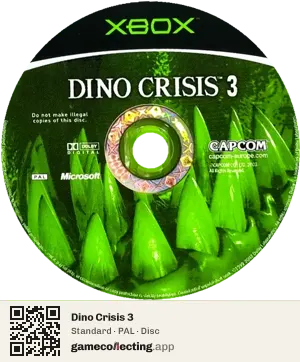 Dino Crisis 3 Xbox, PAL disc