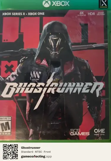 Ghostrunner Xbox Series X, NTSC box front