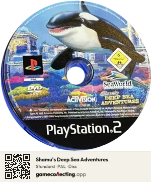 Shamu's Deep Sea Adventures PlayStation 2, PAL disc
