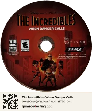 The Incredibles: When Danger Calls Computer, NTSC disc