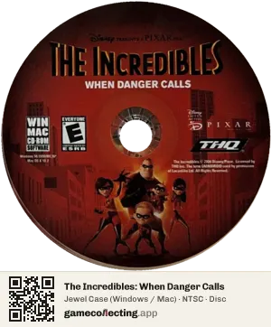 The Incredibles: When Danger Calls Computer, NTSC disc