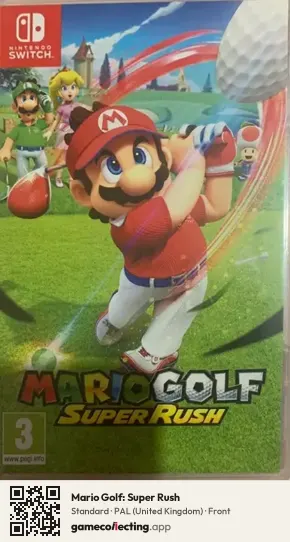 Mario Golf: Super Rush Nintendo Switch, United Kingdom box front
