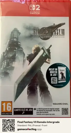 Final Fantasy VII Remake Intergrade Nintendo Switch 2, France box front