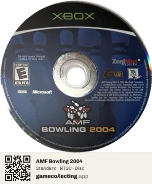 AMF Bowling 2004 Xbox, NTSC disc