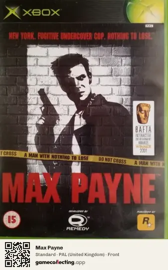 Max Payne Xbox, United Kingdom box front