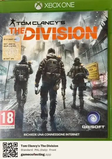 Tom Clancy's The Division Xbox One, Italy box front