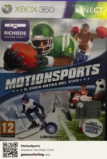 MotionSports Xbox 360, Italy box front