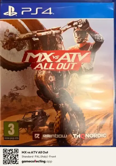 MX vs ATV All Out PlayStation 4, Italy box front