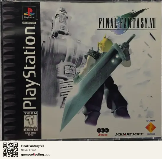 Final Fantasy VII PlayStation, NTSC box front