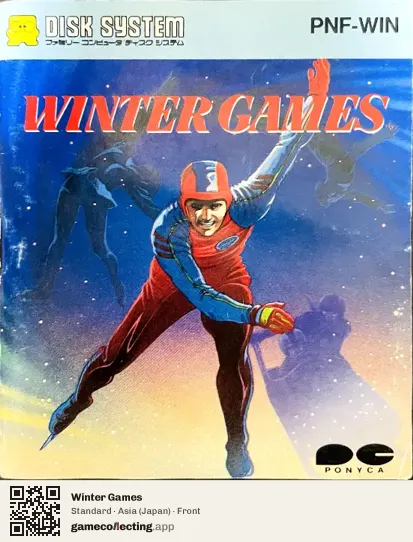 Winter Games Famicom Disk System, Asia box front